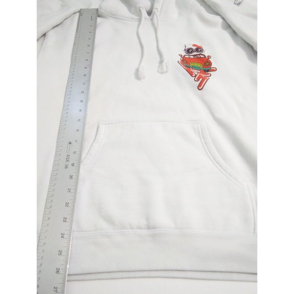 Hello Kitty Size Large Hypland X Car Break Sanrio White Hoodie Sweatshirt - Picture 10 of 12